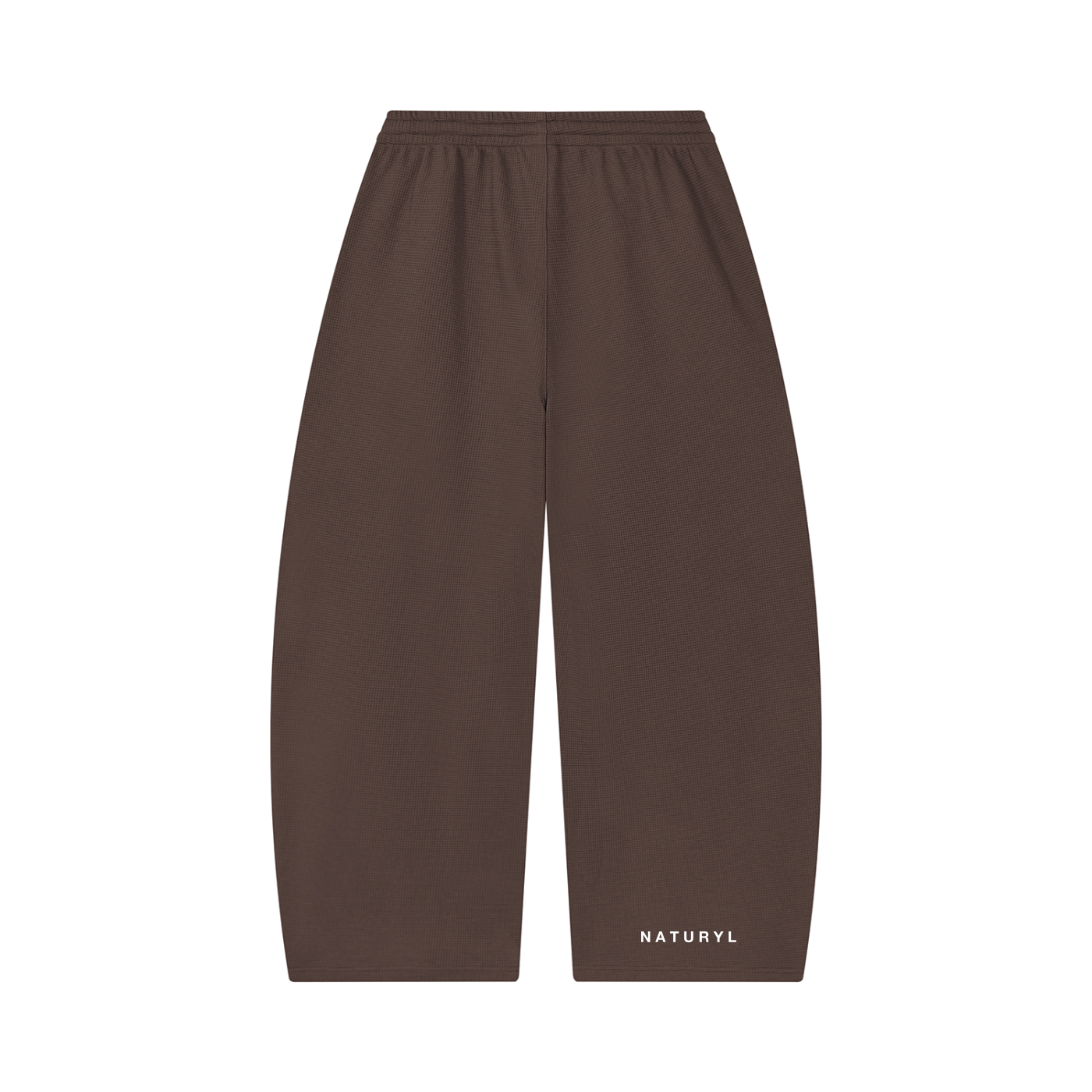 Unisex Waffle Barrel Leg Pants