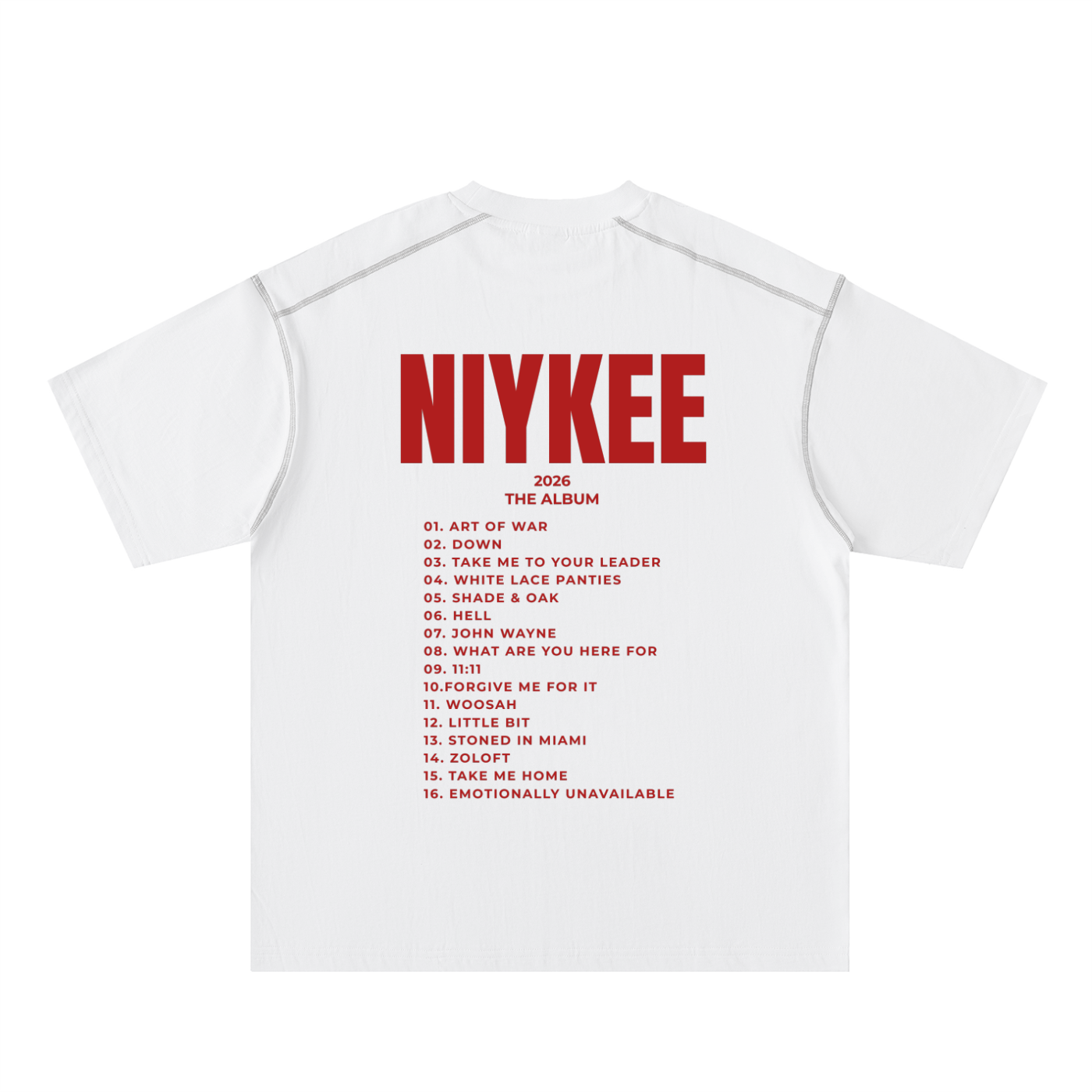 NIYKEE,ALBUM,MERCH,TEE