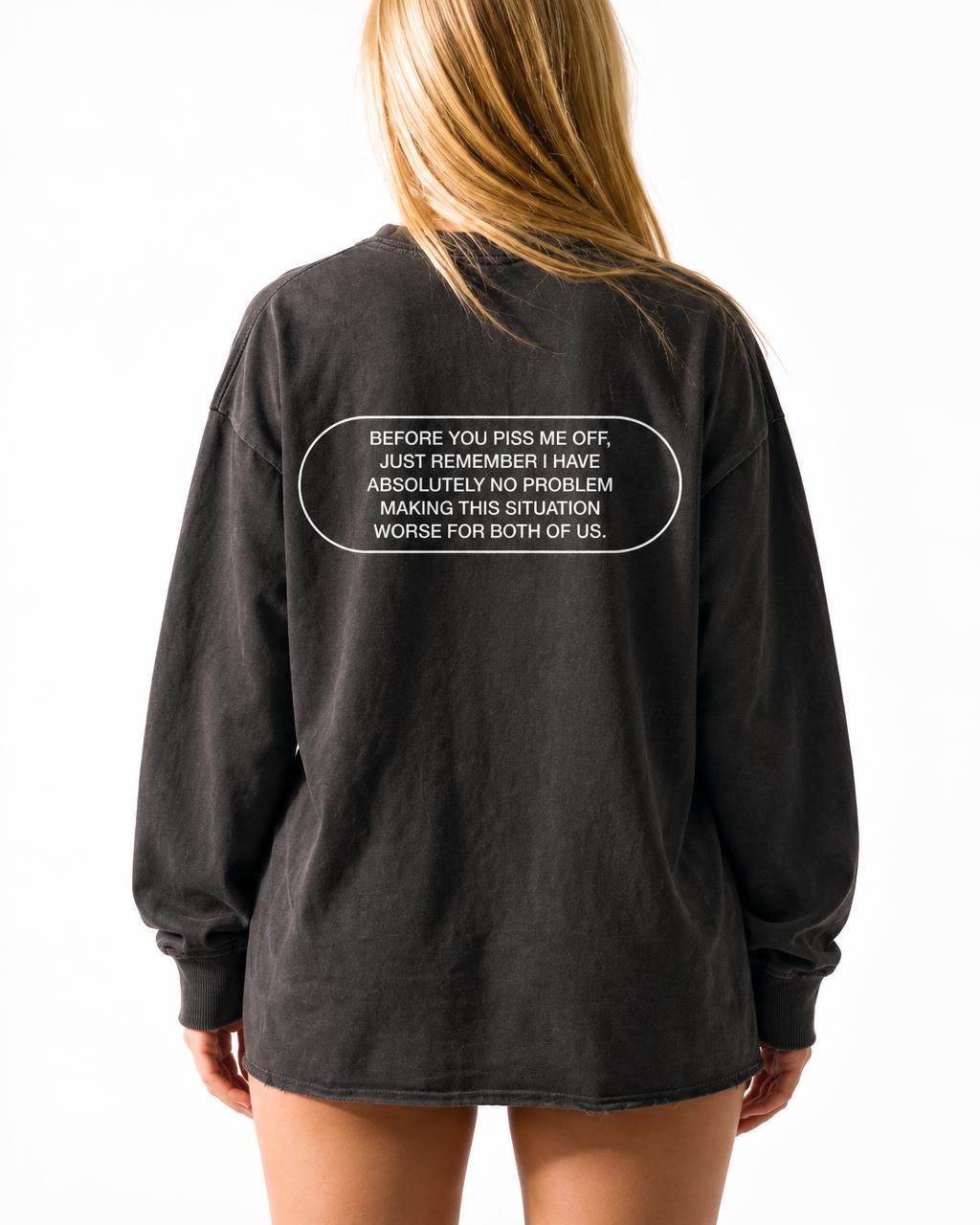 Vintage Washed "nbk" Long Sleeve