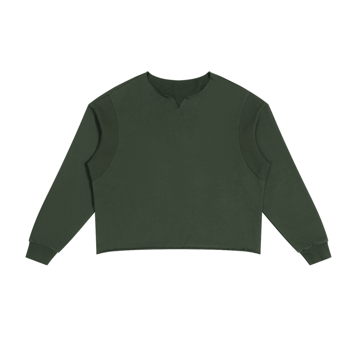 Raw Edge Boxy Sweatshirt