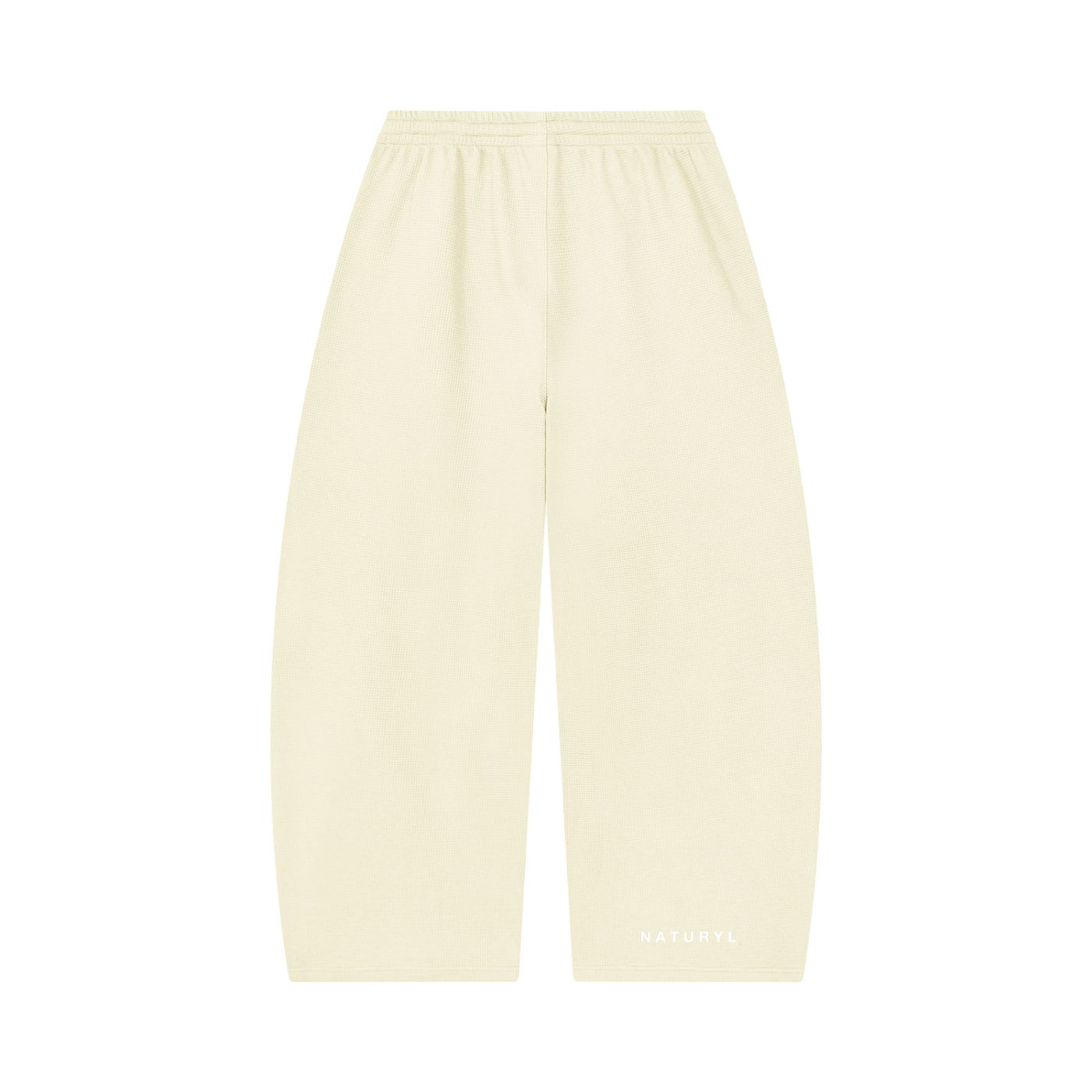 Unisex Waffle Barrel Leg Pants