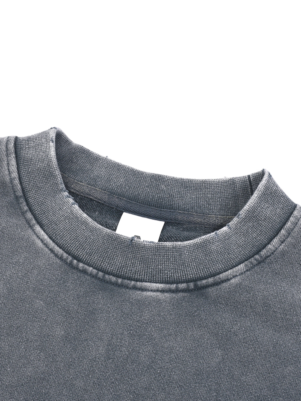 Raw Edge Cropped Sweatshirt