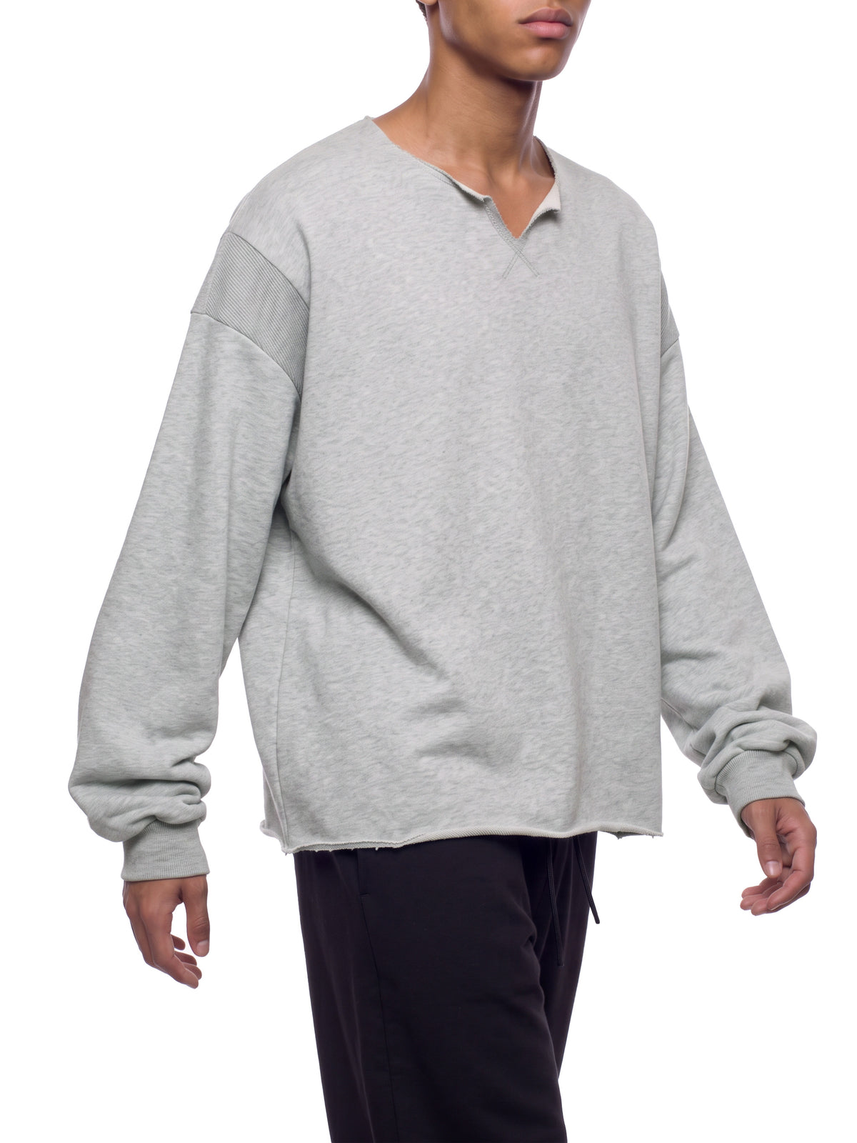 Raw Edge Boxy Sweatshirt