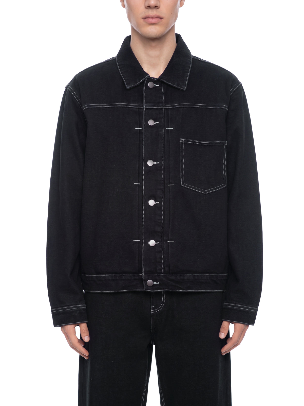 Men's Boxy Raw Denim Jacket