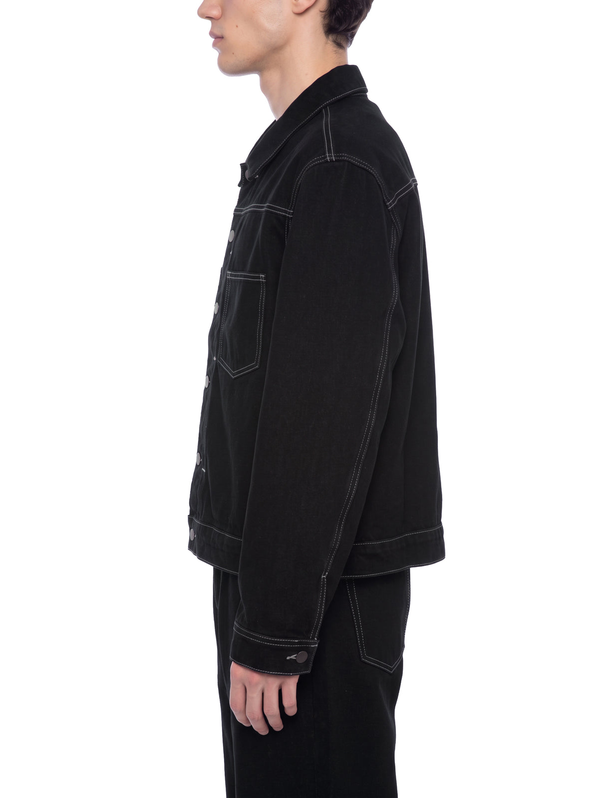 Men's Boxy Raw Denim Jacket