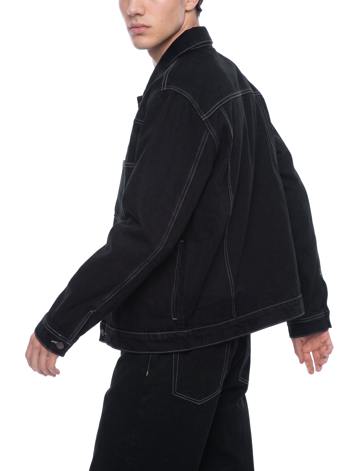 Men's Boxy Raw Denim Jacket